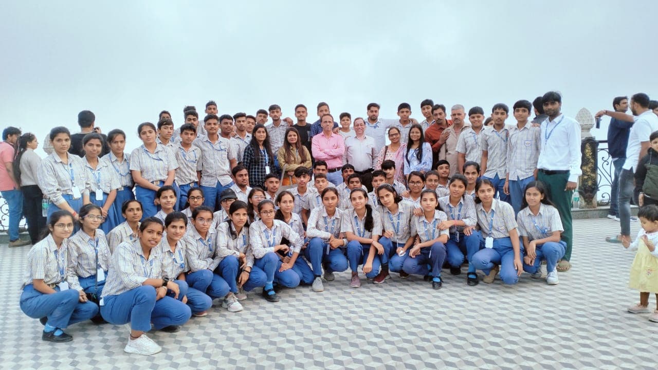 Student in school uniform